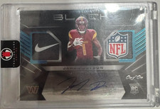 2022 Panini Black Jahan Dotson NFL Shield Nike Swoosh RPA Auto RC 1/1