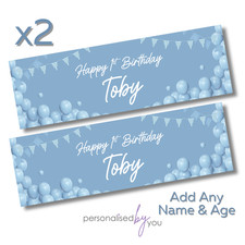2 x Personalisierte HAPPY BIRTHDAY Banner GRO...