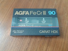 AGFA FeCrIII 90 Carat HDX Audio Cassette 1982 Made in Germany