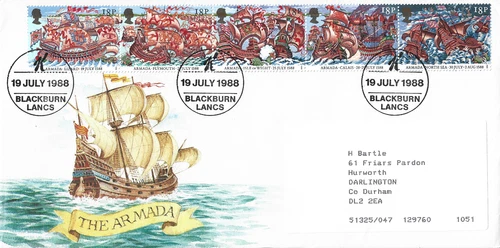 1988 400th Anniv of Spanish Armada. Kellogg's Cancellation First Day Cover