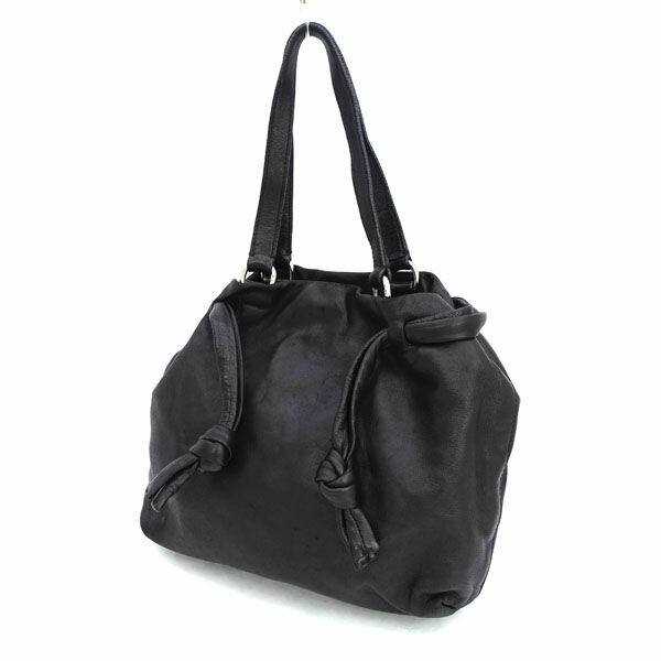 Prada Y0708 Nappa Leather Black Handbag Pre-Owned Luxury Bag