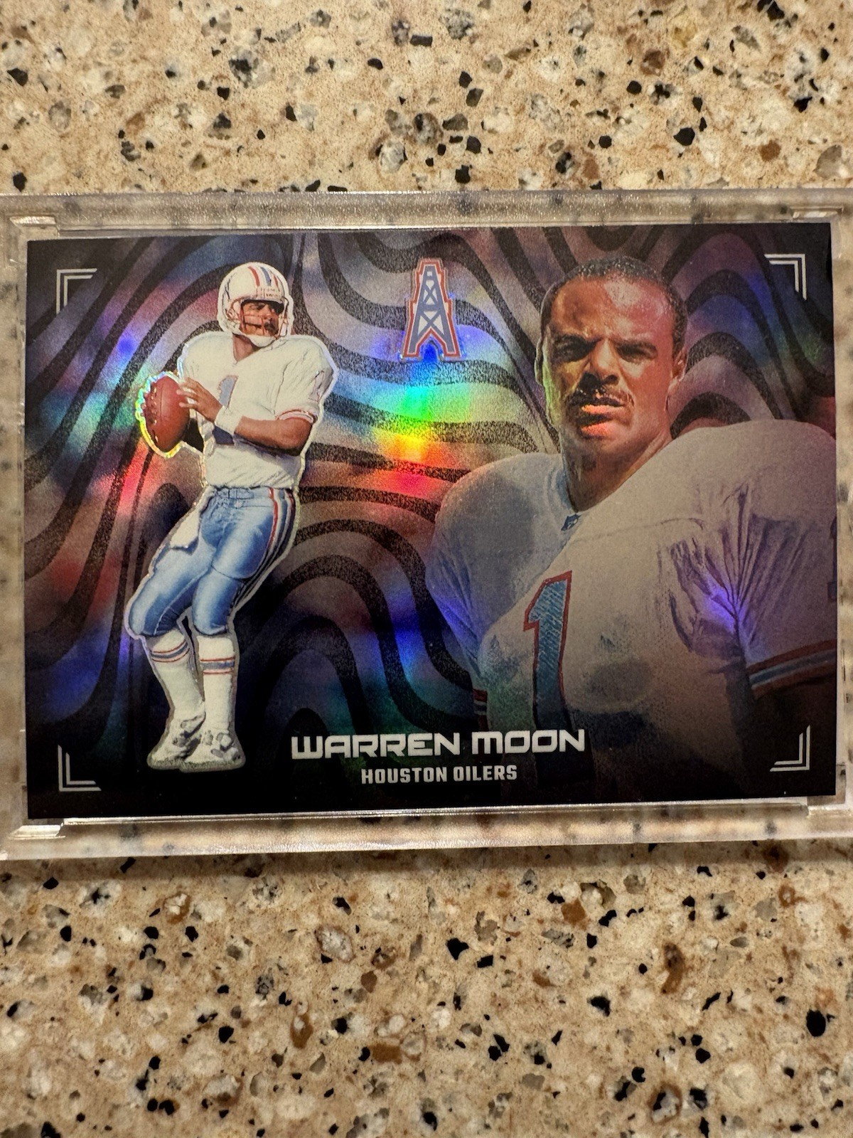 Panini Prizm 2024 Profiles Warren Moon CASE HIT Houston Oilers Hologram #17