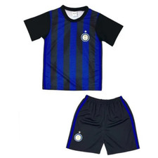 Ensemble short et maillot de foot  Milan enfant noir