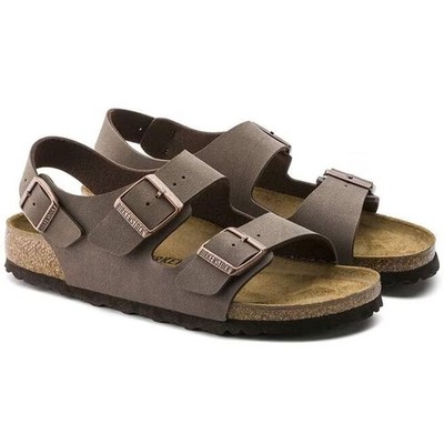 Birkenstock Milano Mocha Birkibuc Unisex Slingback Sandals Select Size
