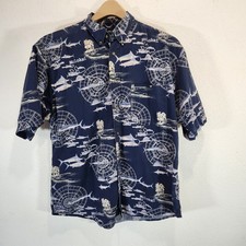 Puritan Men  s Large Hawaiian Aloha Shirt Vintage Aloha Cotton Retro Resort Style