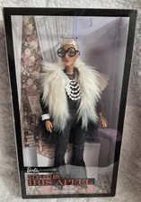 Barbie Collector Styled by Iris Apfel Doll with multi-hued faux fur vest NRFB