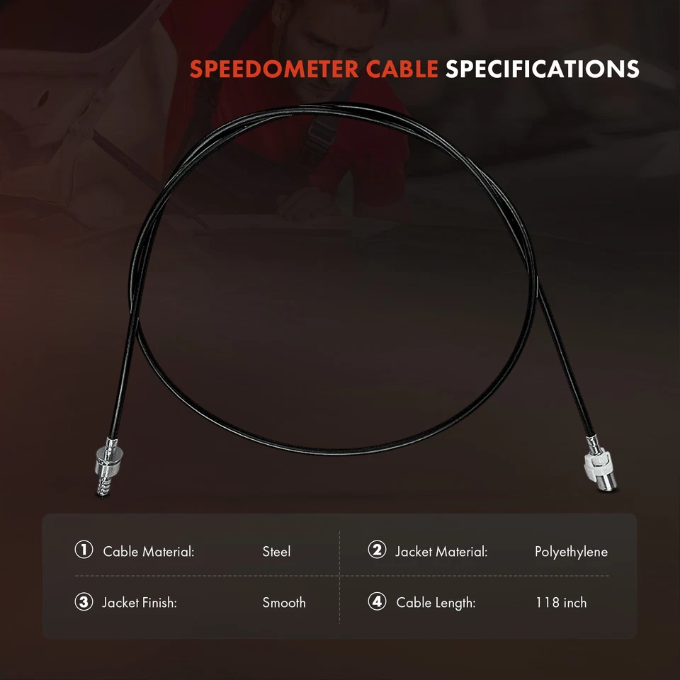 Nuevo cable de velocímetro de 80 pulgadas para Lincoln Continental Town Car Mercury Cougar GMC Foto 3 de 4