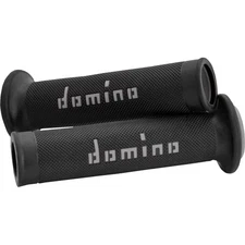 Domino A010 MotoGP Grips - Black/Grey, 125mm / Open Ends A01041C5240B7-0