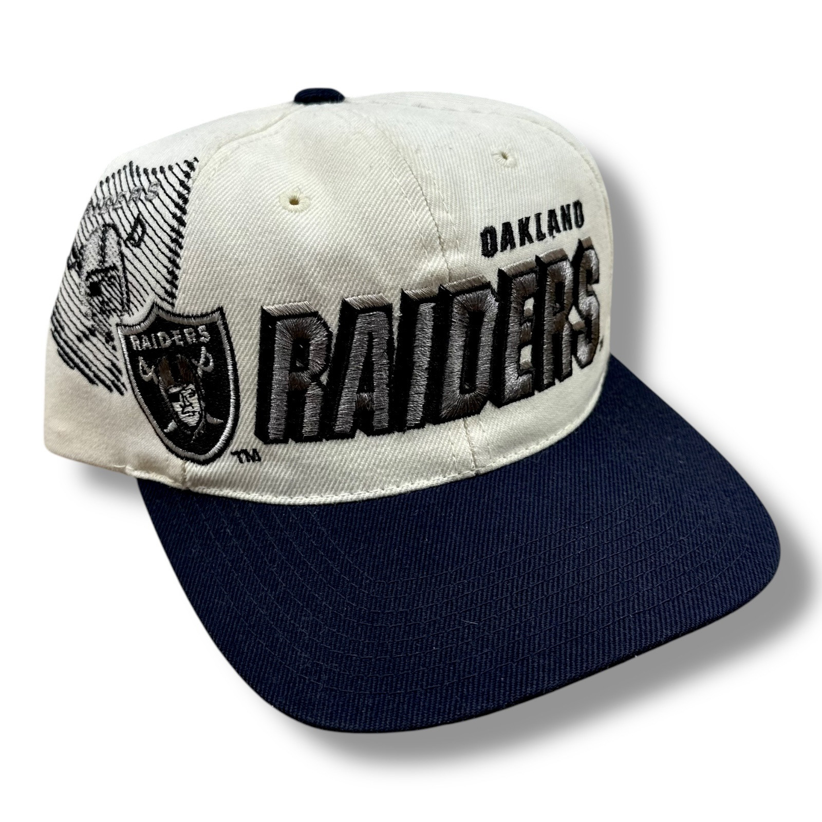RAIDERS ストライプキャップ NFL公式 90s 希少 デッド RAIDERS ストライプキャップ NFL公式 90s 希少 デッド Vintage 90s Los