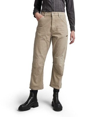 G-Star, Damen, Jeans, Boyfriend Bootcut, 5620 3D Cropped Bootcut, Beige, W32 L30