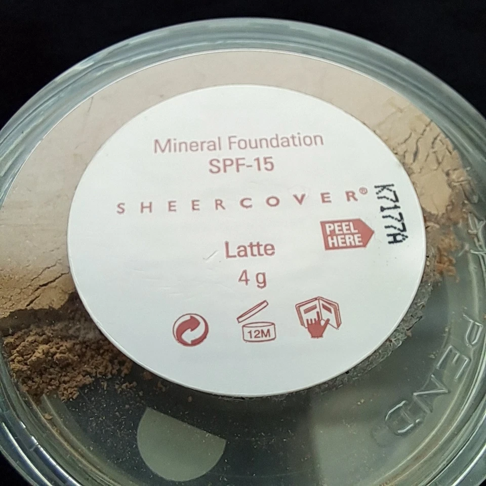 Sheer Cover Mineral Foundation LATTE 4g Full Size New Sealed Rare Genuine x1 - Image 3 of 4
