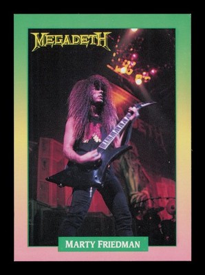 Marty Friedman Megadeath 86 Rock Cards 1991  Trading Card TCG CCG