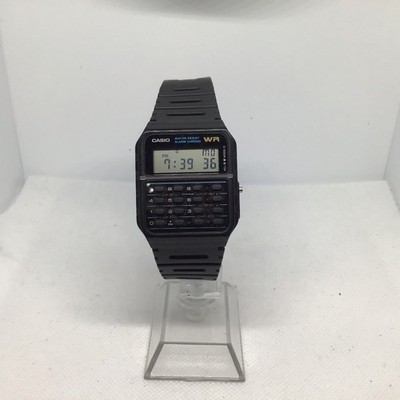 Casio CA-53W Classic Calculator Watch Digital Dual Time Black Resin Band