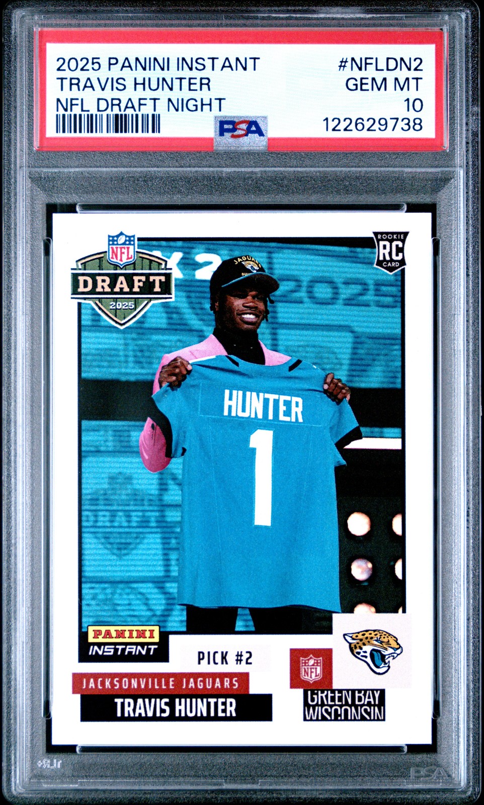 Travis Hunter Panini Instant NFL Draft Night #NFLDN2 Base
