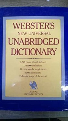 Webster's New Universal Unabridged - Hardcover, by Noah Webster - Acceptable c
