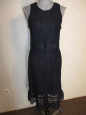 NWT Banana Republic Factory FAB! Juel Midi Lace Dress in Deep Navy Size 10