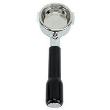 58mm E61 Bottomless Portafilter with Single Layer Filter Basket Black