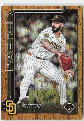 2025 Topps #162 Tanner Scott Gold Holo Foil #/50