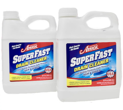 #ad Professor Amos Set of 2 32oz SuperFast DrainCleaner $29.58