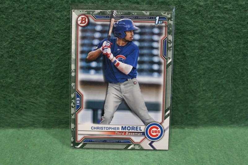 2021 Bowman Prospects Camo Border Christopher Morel #BP-131