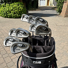 Ping i3+ Blade Iron Set 9 Clubs Silver Men’s Right-Hand Regular Flex + Ping Bag