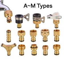 Brass Universal Kitchen Tap Basin Thread Connector Hose Adaptor Faucet Fittings