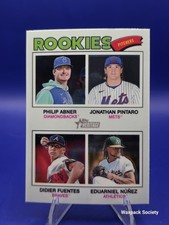 2026 Topps Heritage Chrome Rookies Didier Fuentes, Philip Abner, Eduarniel Nunez