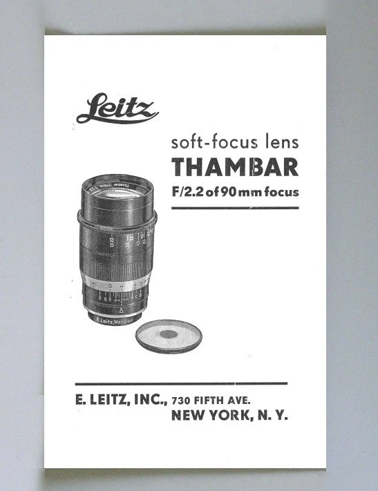Original Leica Leitz NY Sales Brochure for Telyt Lenses, 8