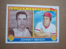 1983 Topps baseball Johnny Bench super veteran card #61 NM or better