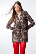 Leopard Print Blazer Jacket