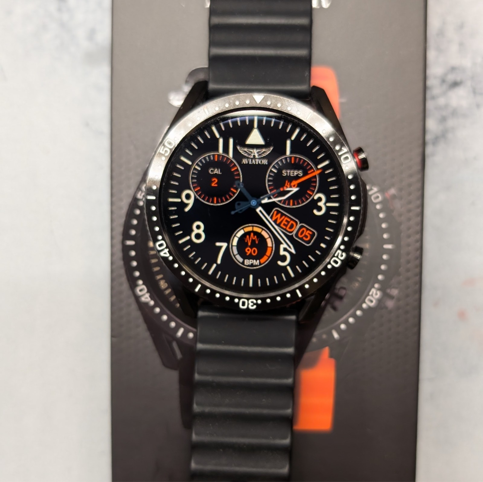 Aviator F-Series Gents Smart Technique Watch W/ 3 New Straps