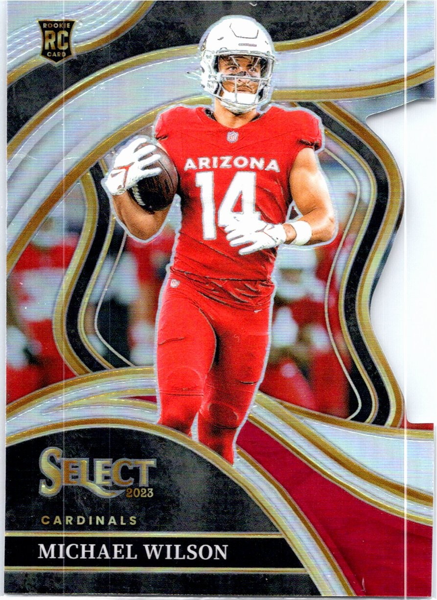 2023 Panini Select #234 Michael Wilson Silver Prizms Die Cuts