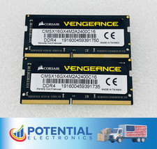 Corsair Vengeance 16GB 2x 8GB PC4-19200 DDR4-2400 RAM CMSX16GX4M2A2400C16