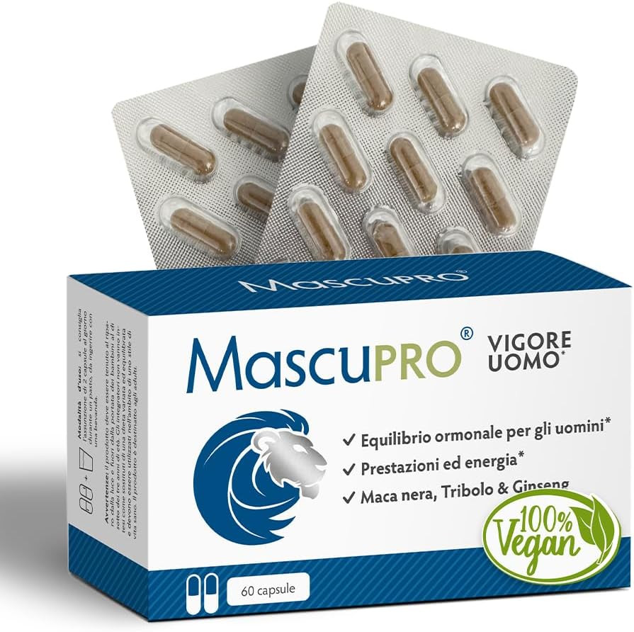 Integratore Maca Nera 20:1 e Cordyceps - Focus e Vitalità Uomo - 1