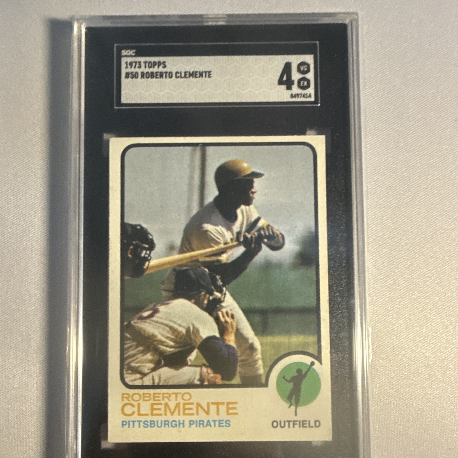 Topps 1973 Topps Roberto Clemente Pittsburgh Pirates #50 Graded Baseball Card
