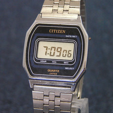 80s CITIZEN P040-31104 Vintage Digital Quartz Watch Japan - Rare Japan Imported