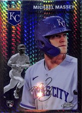 2023 Topps Chrome Platinum Prism Kansas City Royals Michael Massey RC AUTO #49