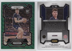 2024 Panini Prizm Draft Picks Green Wave Prizm Donovan Clingan #95 Rookie RC