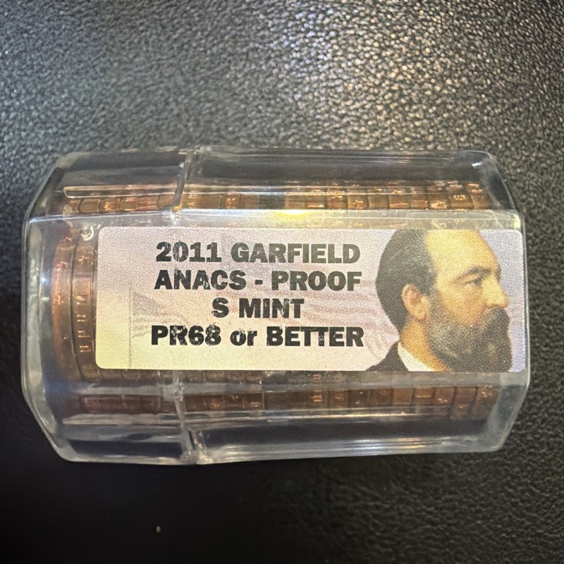 2011 Garfield Presidential Dollar Proof Roll Of 20 Coins ANACS PR68+ T448
