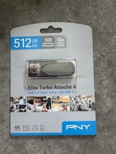 PNY - Elite Turbo Attache 4 512GB USB 3.2 Flash Drive 4K Ultra HD BRAND NEW