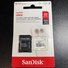SanDisk Ultra 32 GB Micro SD Class 10 microSDHC Memory Card - SDSQUNR-032G-GN3MA