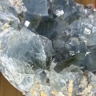 Natural  XL Blue Celestite Crystal Mineral Specimen Display Piece w/ Stand — photo 4