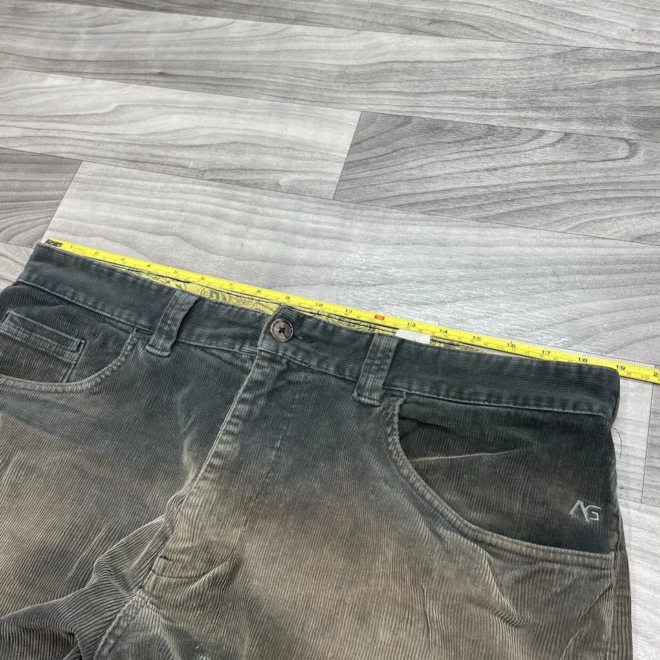 复古模拟灯芯绒斜纹短裤男式 38 x 11 褪色棕色滑板垃圾 Y2K — 第 4/4 张图片