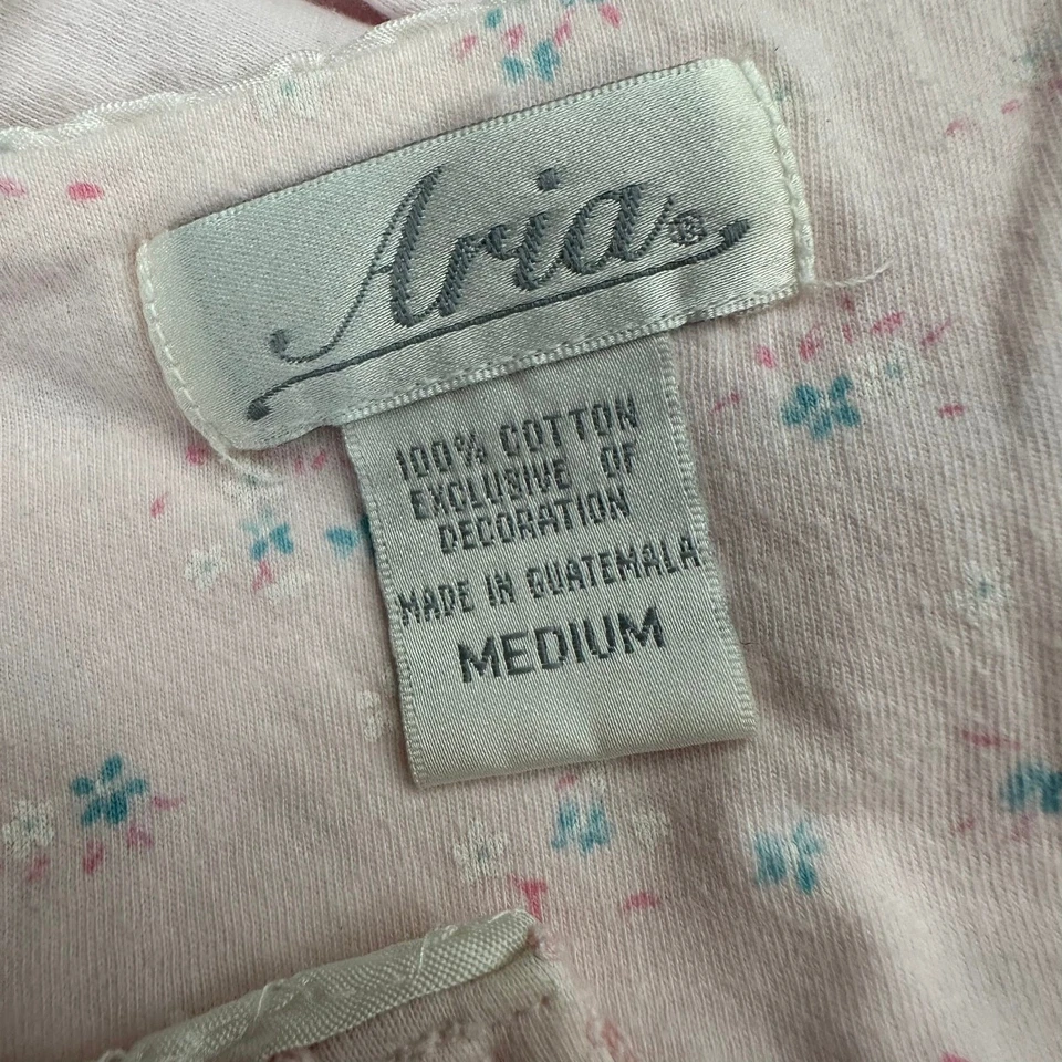 Camisón Aria Mujer Talla M Rosa Floral Cottagecore Pradera Delicado Femenino  Foto 4 de 4