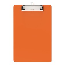 Small Clipboards A5 6x9" Plastic Mini Orange Clip Board for Classroom
