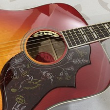 Standard Acoustic Electric Guitar hummingbird Cherry Sunburst with pickups