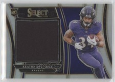 2023 Panini Select Jumbo Rookie Swatches Silver Prizm 27/99 Keaton Mitchell 0g4