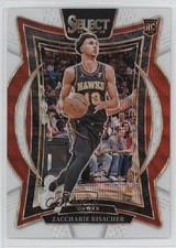 2024 Panini Select Concourse White Wave Prizm 47/99 Zaccharie Risacher #86 1t4l