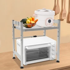 Microwave Oven Rack, Expandable Microwave Oven Stand, Adjustable Kitchen Counter