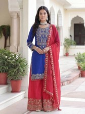 Salwar Kameez Pakistani Indian Wedding Party Wear Dress Bollywood Palazzo Suit